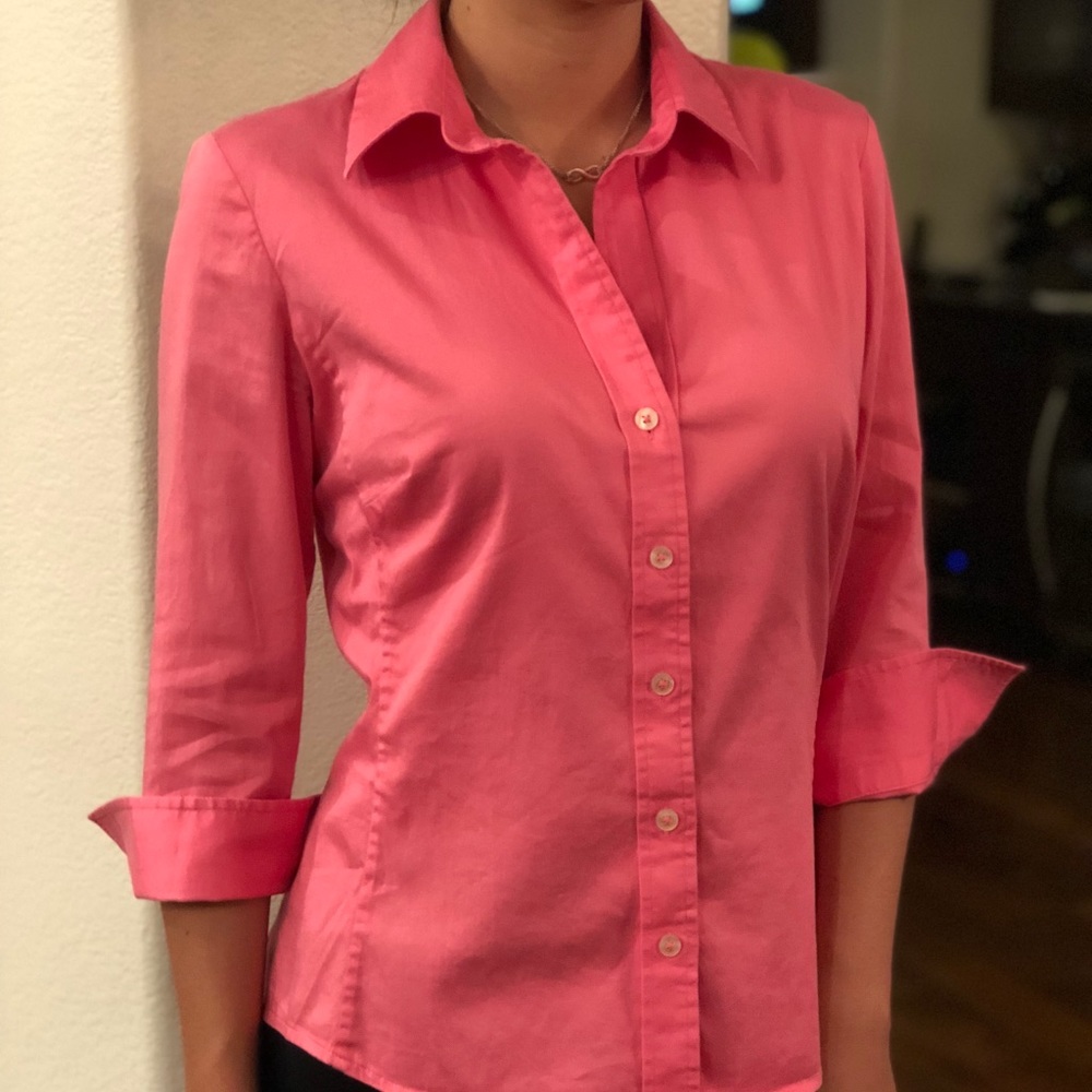 Banana Republic coral dress shirt